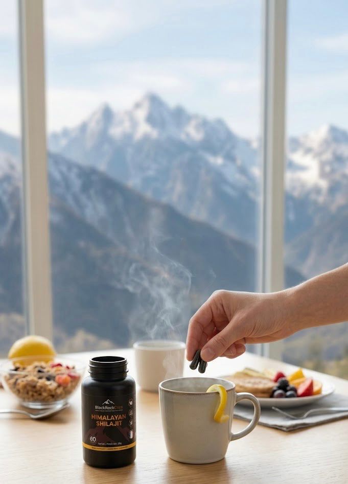 shiljait blackrockcaps au petit-déjeuner avec vue sur les montagnes
