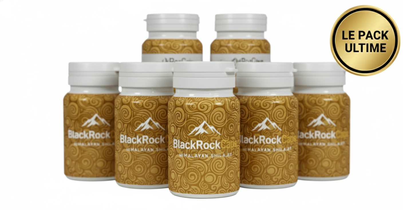 BLACKROCKCAPS – SHILAJIT PREMIUM 50 % ACIDE FULVIQUE