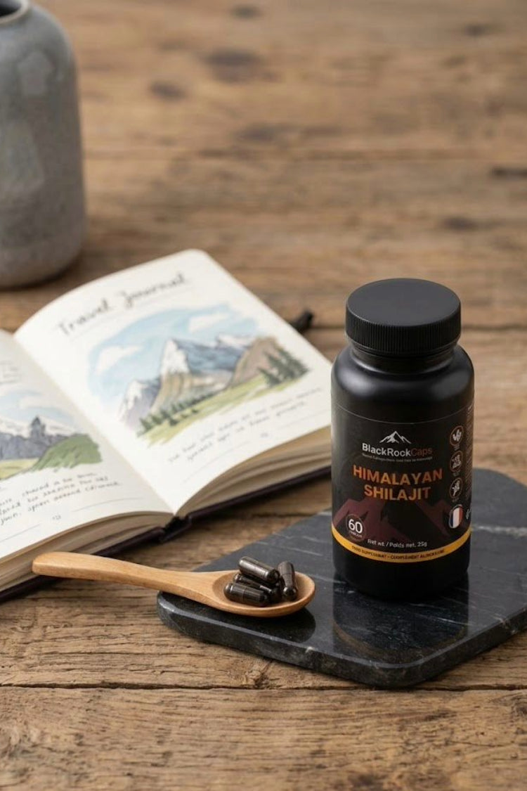SHILAJIT PUR EN GÉLULES BIO 50 % ACIDE FULVIQUE